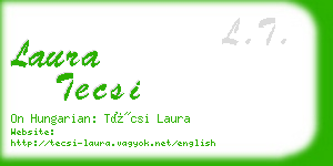 laura tecsi business card